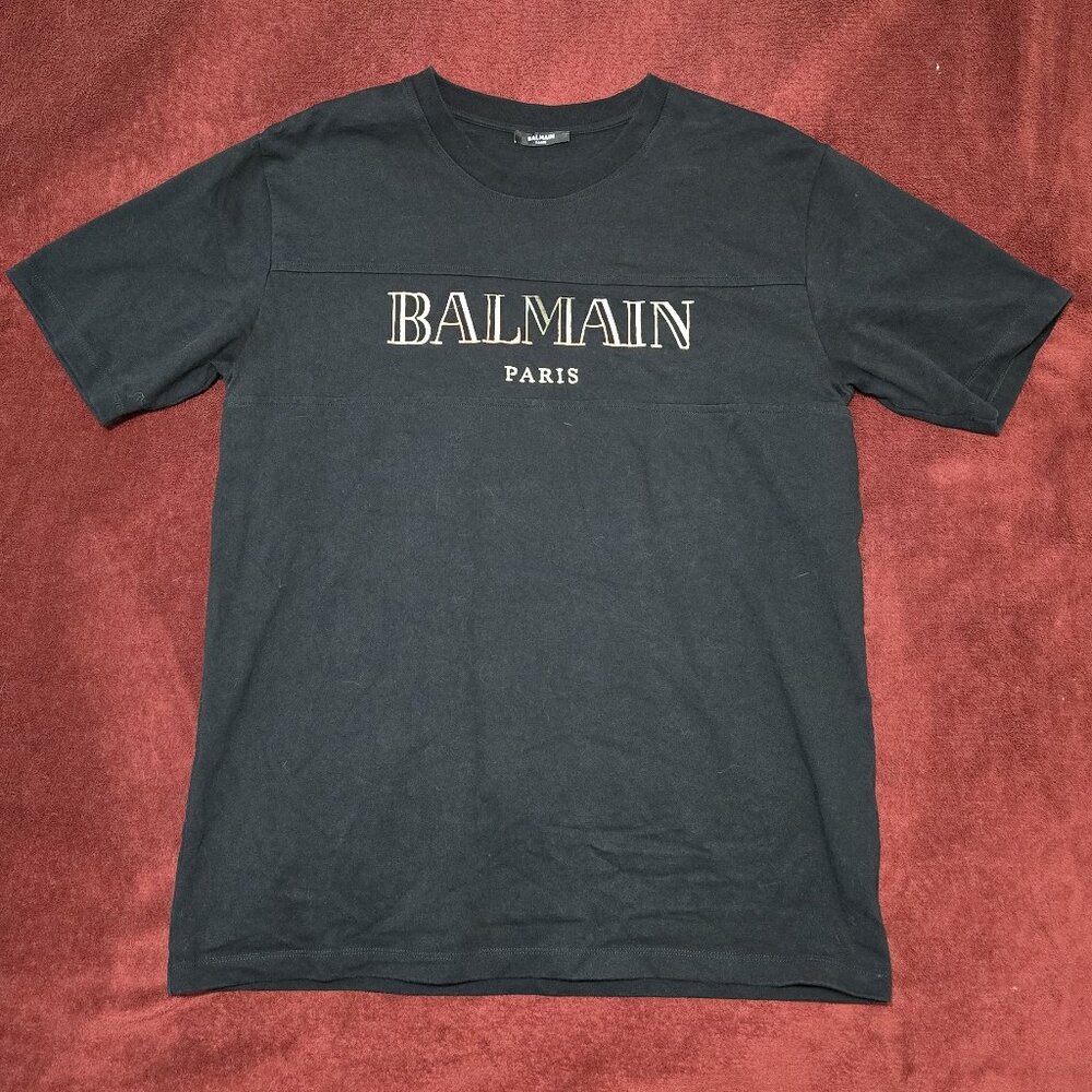 Balmain Vintage Balmain embroidered T-shirt (M)
